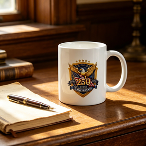 Ceramic Mug USA 250th Anniversary 1776-2026 Patriotic Eagle Design <b>Printed</b> <b>Coffee</b> Cup for Independence Day Celebration - Product Image 4