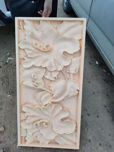 Estilo francés tallado GRC hormigón decorativo Interior relieve paneles de pared para techo ático redondo Dormer ventana Marco Decoración - Product Image 4