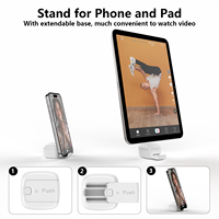 Remote Kontrol Cincin Gulung untuk iPhone iPad Android, Perangkat Pengontrol Kamera Selfie dan Pembalik Halaman yang Dapat Dipakai