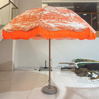 Nouveau Design Grand Parapluie de Fabrication Industrielle à Mât Central en Aluminium Personnalisable Imprimé Pliant Extérieur Pare-soleil Imperméable Coupe-vent