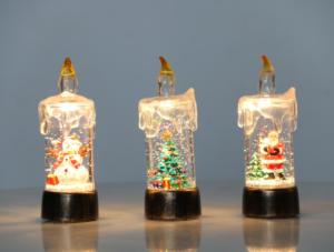 Nouveautés : Bougies LED en plastique blanc chaud 1L, écologiques, lumières décoratives pour table de Noël, lumières pour la décoration de la maison et des fêtes - Product Image 2