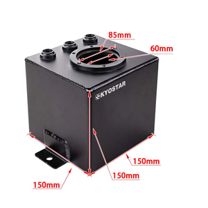 2L黒旋回ビレット高流量燃料サージタンクAN6 044外部燃料ポンプに適合 - Product Image 6