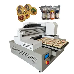 Nieuwe Stijl A3 Cmyk XP600 Snelle Snelheid Eetbare Voedsel Kleur Cookies Macarons Snoepjes Chocolade Printer