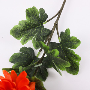 Bouquet de chrysanthèmes en soie, grandes fleurs artificielles colorées, décoration de mariage et de maison, art floral hautement réaliste - Product Image 4