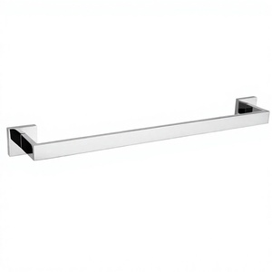 Porte-serviettes et barre de bain chromés en SUS304, longueur 60 cm, pour salle de bain - Product Image 3