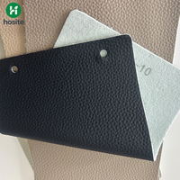Kain Kulit PU Elastis Tahan Lama Bermotif Embos Ramah Lingkungan Anti Noda dengan Lapisan Nonwoven untuk Furnitur, Jok Mobil, dan Rumah