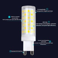 Ampoule LED de remplacement pour éclairage de bureau, dimmable, 3W-8W, AC/DC 110-220V, SMD G4 G9 E27/E14