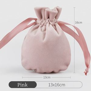 Bolsas de Regalo de Terciopelo con Cordón, Bolsitas para Joyería, Bolsas para Recuerdos de Boda, Ecológicas, Color Personalizado, 13.5x31cm - Product Image 2