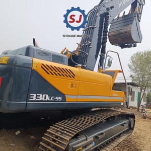 Excavadora de cadenas Hyundai 330LC-9S de 33 toneladas, usada, para minería, excavadoras de segunda mano de tamaño mediano para maquinaria de construcción - Product Image 1