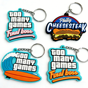 Llavero de PVC Suave 2D con Logotipo Personalizado, Colgante de Goma para Mochila, Portamonedas, Adorno para Fiesta de Cumpleaños - Product Image 6