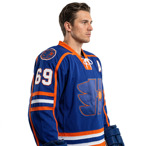 Maillot de hockey sur glace personnalisé, vintage, unisexe, vêtements de sport pour adultes - Product Image 4
