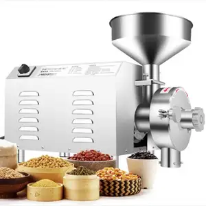 Stainless Steel Commercial Large Capacity Electric Grain Grinder Machine Chinese Plant Grinding Machine Grains Powder Grinder