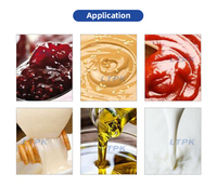Machine commerciale de remplissage et de scellage de sachets à trois soudures latérales avec trémie mélangeuse pour sachets de crème, purée et huile