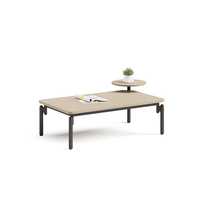 Table de thé et de café en bois à armature en métal de style nordique moderne vente en gros de meubles de salon à la mode Table d'angle simple