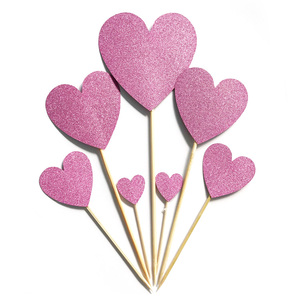 Adornos <span class=keywords><strong>de</strong></span> magdalenas <span class=keywords><strong>de</strong></span> San Valentín, palitos <span class=keywords><strong>de</strong></span> corazón para cupcakes, temática <span class=keywords><strong>de</strong></span> amor <span class=keywords><strong>dulce</strong></span>, boda, compromiso, fiesta nupcial, Día <span class=keywords><strong>de</strong></span> San Valentín - Product Image 5