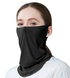 Masque de protection solaire UPF50 pour femmes, activités de plein air, couvre-visage et <span class=keywords><strong>cou</strong></span> en soie glacée, bandana avec refroidissement instantané, extensible dans 4 directions - Product Image 6