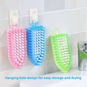 Estufa de cocina de piscina de plástico Flexible Hca11, azulejo de bañera, <span class=keywords><strong>ropa</strong></span> de baño y cepillos de limpieza de huecos de suelo, cepillo de esquina sin muertos - Product Image 2