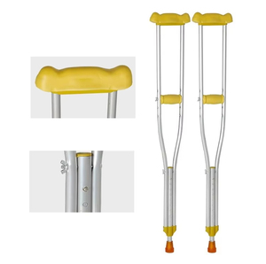 ไม้เท้าอลูมิเนียมปรับความสูงได้พร้อมแผ่นรองใต้วงแขน EVA และมือจับฟังก์ชั่นการนวดน้ำหนักเบาปรับขนาดและโลโก้ได้ - Product Image 2