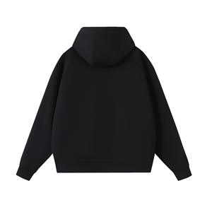 Sudadera con Capucha y Cremallera Unisex, Gruesa, de Color Sólido, Algodón Líquido Gomeiji, Ropa Exterior Informal para Otoño e Invierno - Product Image 4