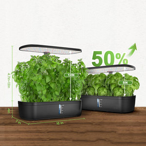 Système hydroponique intelligent pour plantes aromatiques <span class=keywords><strong>d</strong></span>'<span class=keywords><strong>intérieur</strong></span>, pour herbes et laitues, avec kit - Product Image 3