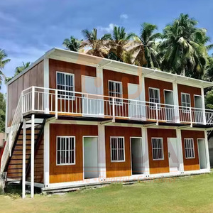 บ้านคอนเทนเนอร์ทรงสี่เหลี่ยมทันสมัยสำหรับใช้เป็นหอพัก ความหนามาตรฐาน บ้านคอนเทนเนอร์สำเร็จรูป - Product Image 1