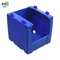 Boîte en carton alvéolaire PP, bac de rangement en plastique réutilisable pour entrepôt, conteneur de stockage pour flacons de réactifs de laboratoire chimique