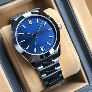 カスタムロゴ夜光文字盤40mmエレガントクォーツ腕時計メンズステンレス防水プライベートラベルスチールウォッチ - Product Image 3