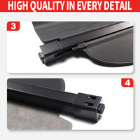 Pièces décoratives intérieures de voiture OEM ODM, cache-bagages rétractable, protection de coffre arrière pour Ford Edge 14-22, étagère à colis