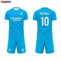 Ensemble Maillot et Short de Football Personnalisé Respirant Anti-boulochage en Polyester Imprimé Vente en Gros Survêtement d'Équipe Qualité Sublimation Design