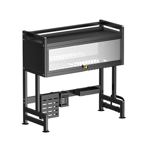 Organizador <span class=keywords><strong>de</strong></span> Almacenamiento para Vajilla, <span class=keywords><strong>Escurridor</strong></span> <span class=keywords><strong>de</strong></span> <span class=keywords><strong>Platos</strong></span> Grande Sobre el Fregadero, <span class=keywords><strong>Escurridor</strong></span> <span class=keywords><strong>de</strong></span> <span class=keywords><strong>Platos</strong></span> <span class=keywords><strong>con</strong></span> <span class=keywords><strong>Tapa</strong></span> Antipolvo para Cocina - Product Image 1