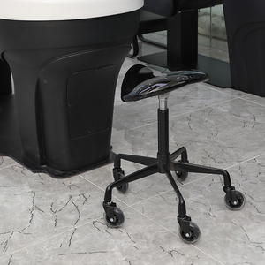 Bojue Ladies Dryer Hydraulic <strong>Beauty</strong> Saloon Barber <strong>pink</strong> and Gold Transparent Acrylic Chairs Furniture Hairdressing <strong>Salon</strong> Stools - Product Image 5