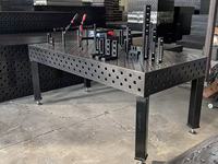 Nouvelle table de soudage 3D flexible avec acier nitruré et processus de nitruration de l'acier, angles de support personnalisables