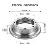 Boîtier d'axe à bride en acier inoxydable usiné CNC 5 axes sur mesure avec processus de tournage et de rectification