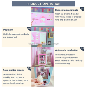 Automatic <strong>Soft</strong> <strong>Ice</strong> <strong>Cream</strong> <strong>Machine</strong> Self-service <strong>Ice</strong> <strong>Cream</strong> Vending <strong>Machine</strong> for Commercial Usa - Product Image 5