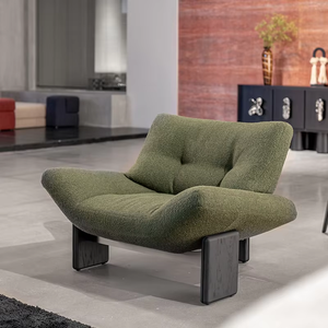 Canapé inclinable en bois massif unique, fauteuil lounge, design moderne et <span class=keywords><strong>tissu</strong></span> pour la maison, le bureau, le salon, la chambre à coucher - Product Image 1