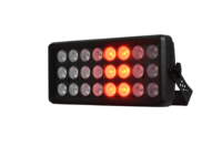 Redsun 120W Strobe 24 x 8W 4-en-1 Lampes à LED 4 bandes RGB Indépendantes Contrôle DMX512 Lumière Matricielle pour Parc à Thème