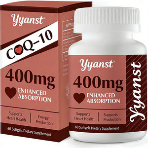 Cápsulas de COQ-10 Certificadas para la Salud del Corazón, Promueven la Energía y la Resistencia, Mejor Absorción, Muestra Gratis, Personalizable, Compatible con OEM/ODM - Product Image 1