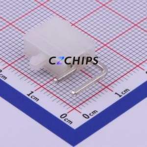 C4255WR-F-2X01P Wire-to-Board Pin Header Bent Lead Through Hole,P=4.2mm Connector 2x1P 4.2mm Right Angle Insert 2P - Product Image 2