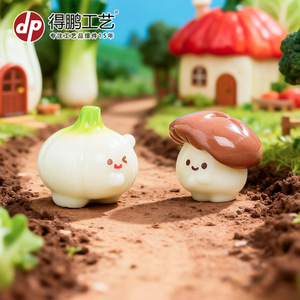 Figurines de légumes en résine Dp Garden, mini décorations pour l'intérieur et l'extérieur - Product Image 5