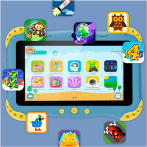 Kích Thước Nhỏ <span class=keywords><strong>7</strong></span> Inch HD Trẻ Em Android Máy Tính Bảng A523 Octa Lõi Wifi6 Trẻ Em Tablet PC - Product Image 6