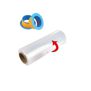 Rouleau de film étirable transparent industriel Huamaohengchun en PEHD de qualité alimentaire, 1500 pieds, 70 gauge, 15 pouces, avec poignées de 3 pouces, durable pour palettes - Product Image 1