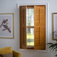 Volets en bois véritable pour fenêtres, prix d'usine en gros, volets intérieurs pare-soleil en bois de Paulownia et tilleul pour projets