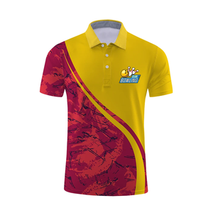 เสื้อโปโลผู้ชายแบบสั่งทำพิเศษ OEM ผ้าโพลีเอสเตอร์ 100% น้ำหนัก 180 กรัม แบบถัก พิมพ์ลาย แขนสั้น สวมใส่สบาย เหมาะสำหรับกอล์ฟ หรือเป็นเสื้อยูนิฟอร์ม - Product Image 1