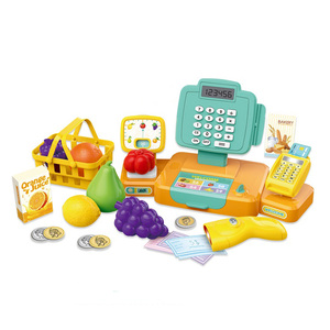 Wholesale semblant jouer jouets de supermarché ensemble enfants caisse enregistreuse avec <span class=keywords><strong>son</strong></span> et fonction de calcul - Product Image 1