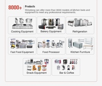 Liste complète d'équipements de cuisine industrielle en acier inoxydable pour hôtels et restaurants, solution tout-en-un