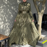 Robe Femme Chic et Élégante à Col Montant et Manches Longues Taille Haute Nouvelle Collection Automne 2026 de SJ Boutique Wholesale