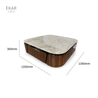 Table basse en marbre victorien exquise pour une vie élégante