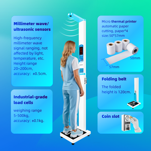 Pèse-personne et toise ultrasoniques à monnayeur pour cliniques et pharmacies - Product Image 4