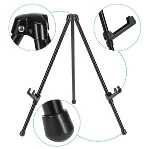 LISI 14in Petit trépied portable en aluminium noir Support de chevalet pour enseignes Poster Art Painting Fabriqué en métal durable - Product Image 5