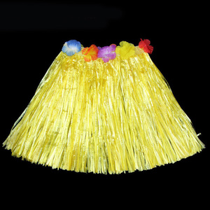 Disfraz Hawaiano de Plástico Impermeable al por Mayor <span class=keywords><strong>para</strong></span> <span class=keywords><strong>Niñas</strong></span>, Conjunto de Falda de Hula y Diademas <span class=keywords><strong>para</strong></span> Fiestas Luau, Traje Tropical de Playa - Product Image 6